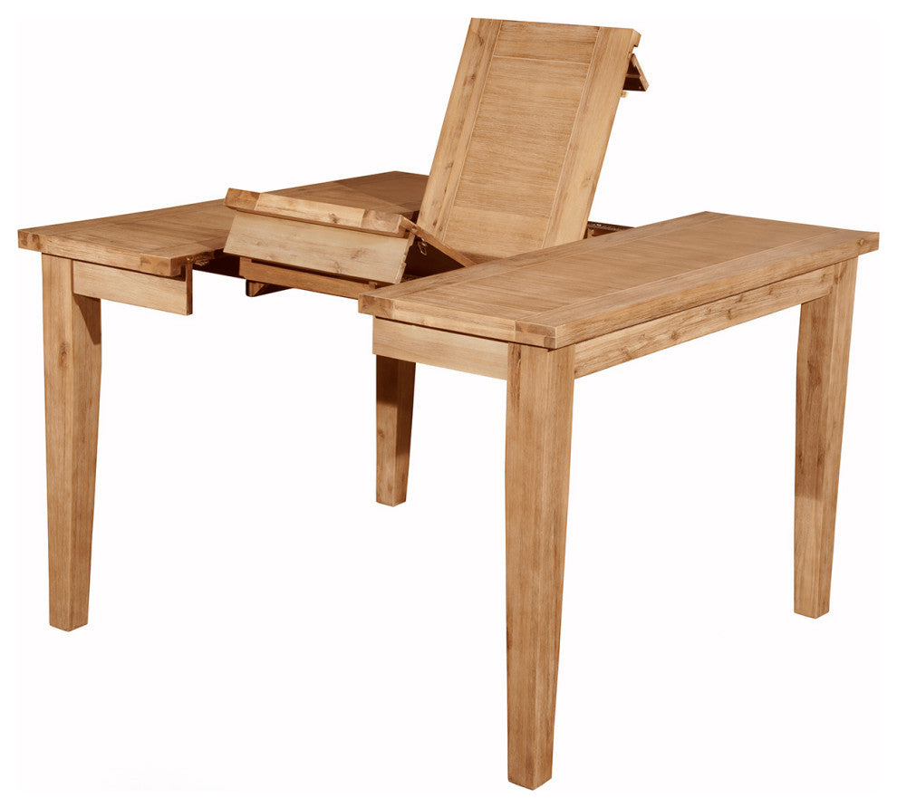 Aspen Extension Pub Table WithButterfly Leaf, Antique Natural