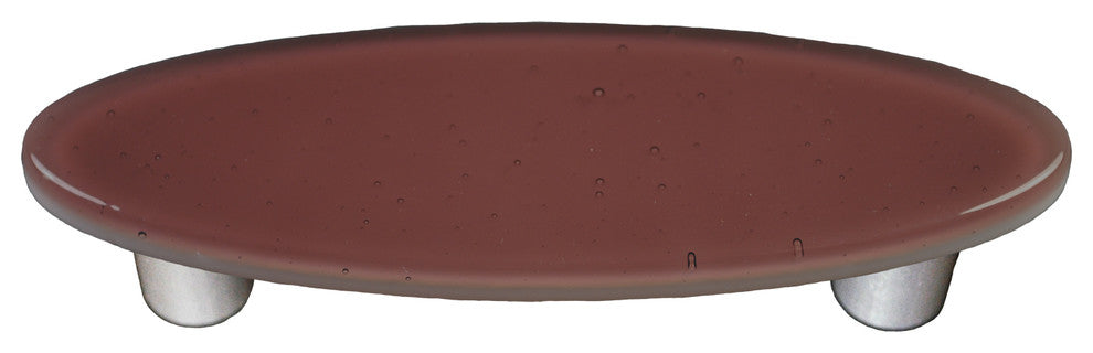 Lt. Plum Pull Oval, Black Post