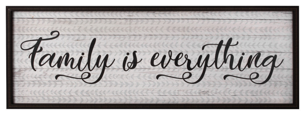 American Art Decor Framed "Family is Everything" Kitchen Decor Print