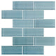 Blue Seaglass Sticktile