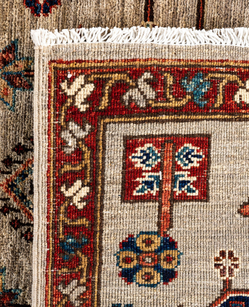 Serapi One-of-a-Kind Hand-Knotted Area Rug Gray, 5'11" x 8'10"