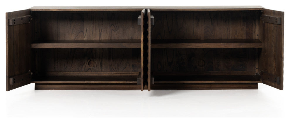 Tussac Media Console, Matte Brown Neem