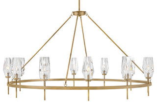Hinkley Lighting 38259 Ana 12 Light 58"W Crystal Ring Chandelier - Heritage