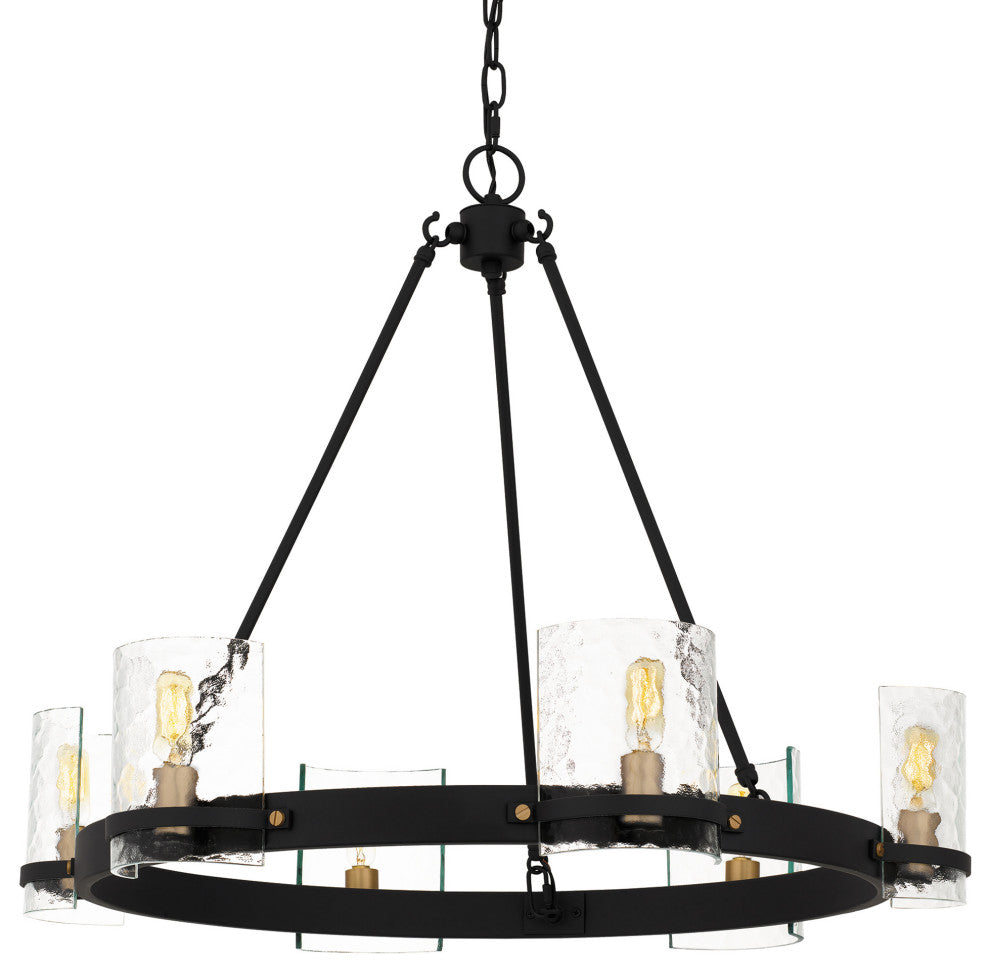 Quoizel GLC5028 Gloucester 6 Light 28"W Ring Chandelier - Matte Black