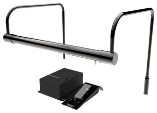 12" Slim Line Art Light, Black With Hard Wire Kit and Remote