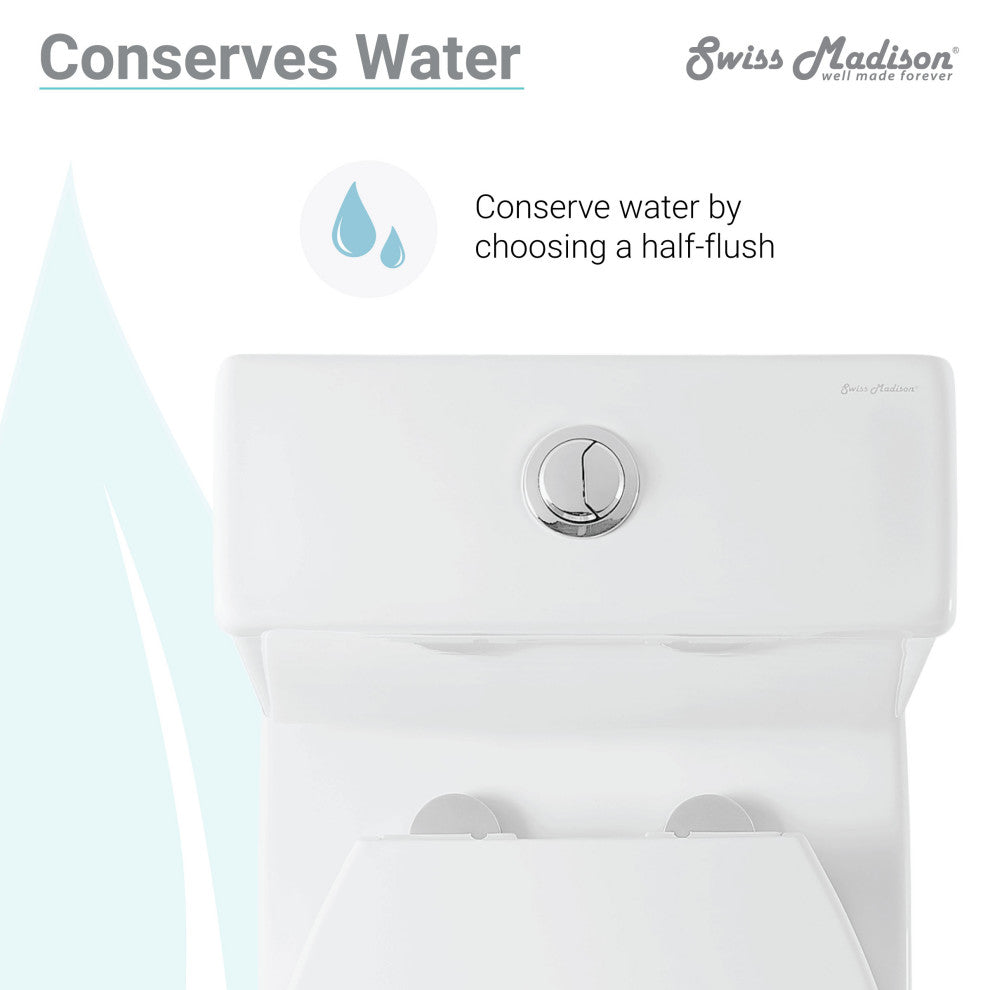 Sublime II Compact Two Piece Toilet 24" Long Dual Flush 0.8/1.28 GPF Elongated