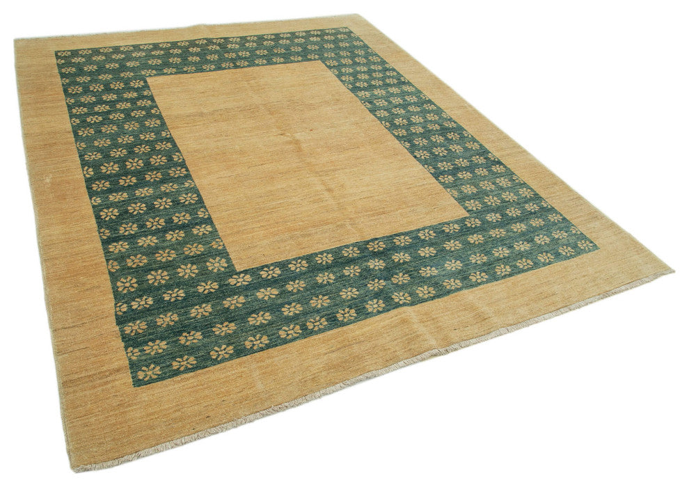 Rug N Carpet - Hand-Knotted Oriental 6' 6" x 7' 10" Unique Oushak Area Rug
