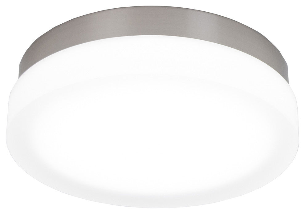 WAC Lighting Round LED Flush Mount, Brushed Nickel, 11", Warm 2700k