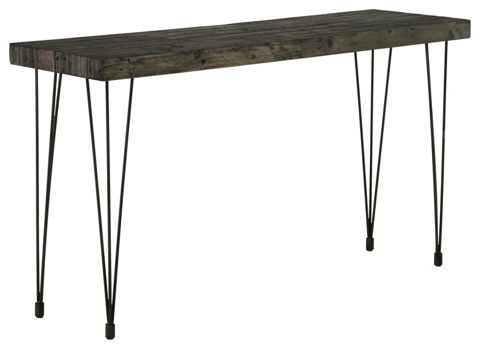 First of A Kind Boneta Console Table Weathered Gray