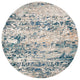 Safavieh Madison Mad460K Organic and Abstract Rug, Gray and Blue, 12'0"x12'0" Round