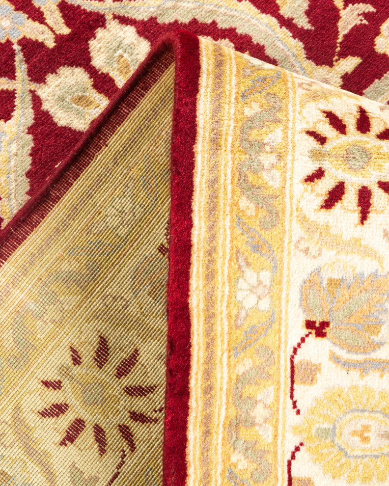 Mogul, One-of-a-Kind Hand-Knotted Area Rug Red, 4' 2" x 6' 5"