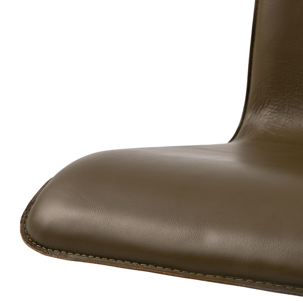Perugia Top Grain Leather Office Chair, Ventura Leather, Amber