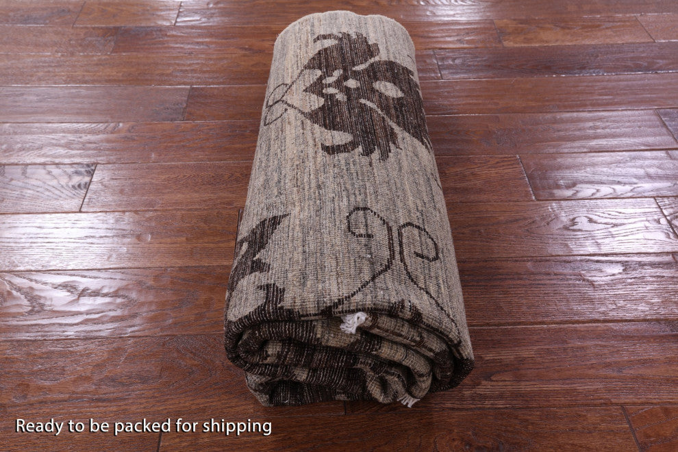 4' 10" X 6' 5" Persian Gabbeh Hand Knotted Wool Rug Q8496