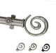 Valen 13/16" Diameter Curtain Rod, Satin Nickel, 18-28"