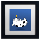 'Star Dog' Matted Framed Canvas Art by Carla Martell
