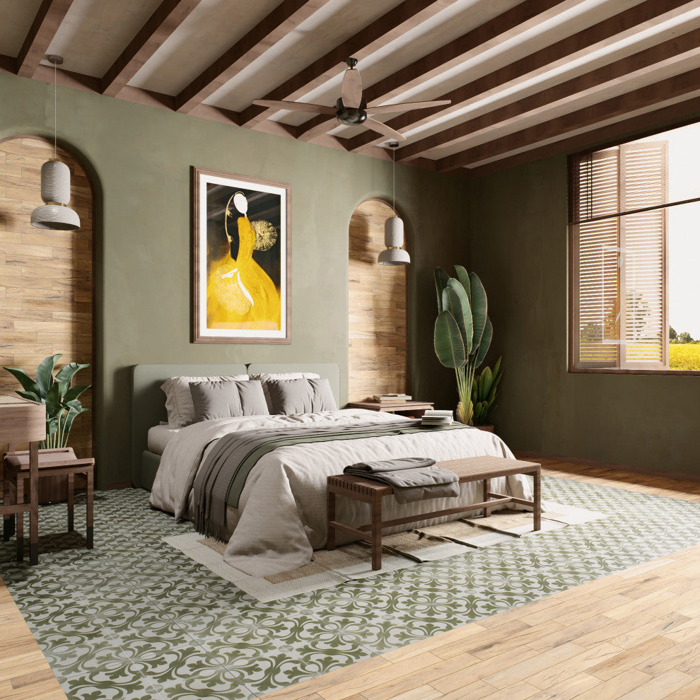 Kings Nouveau Sage Ceramic Floor and Wall Tile