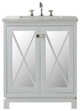 30" Wood Sink Vanity With Quartz Top-No Faucet