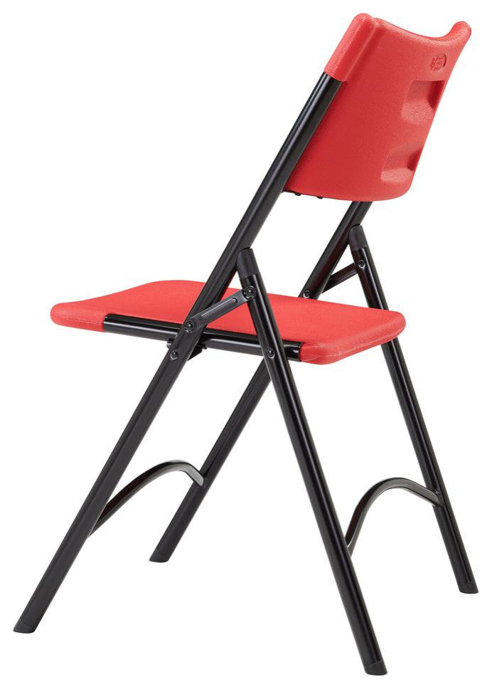 NPSÂ® 600 Series Premium Resin-Plastic Folding Chair, Red (Pack of 4)