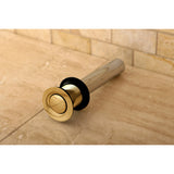 Fauceture Push Pop-Up Drain without Overflow, Polished Brass