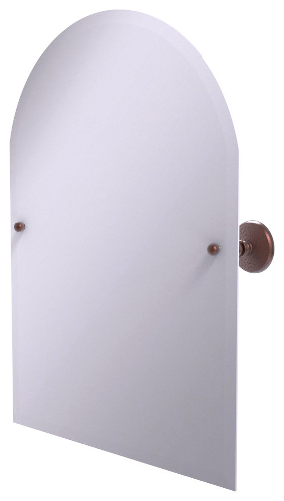 Allied Brass Frameless Arched Top Tilt Mirror With Beveled Edge