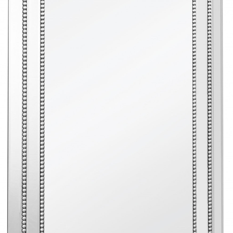 Silver Rectangle Accent Glass Mirror