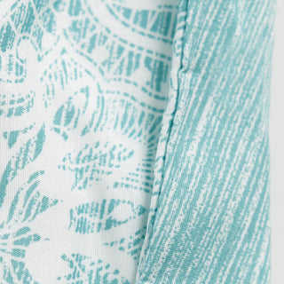 Printed Emma Valance, Teal Aqua
