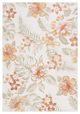 Safavieh Sunrise Collection SUN671 Indoor-Outdoor Rug, Ivory/Rust Sage, 5'3"x7'7"