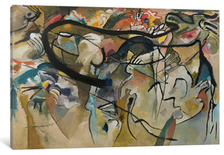 "Composition V" Wrapped Canvas Art Print, 18x12x1.5