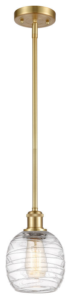 Innovations Belfast 1-Light Mini Pendant 516-1S-SG-G1013, Satin Gold