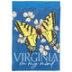 Flag Virginia On My Mind Burlap 13x18