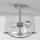 Darby Semi-Flush, Satin Platinum