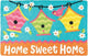 JellyBean Accent Rug Birdhouses