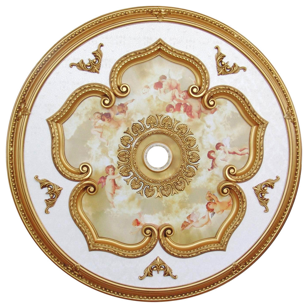 Artistry Lighting, Round 51" Antique Gold Ceiling Medallion (ART13-F-023)