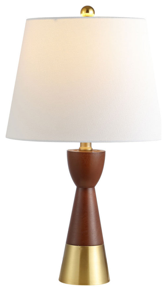 Safavieh Renni Table Lamp Set of 2 Brown/Brass Gold