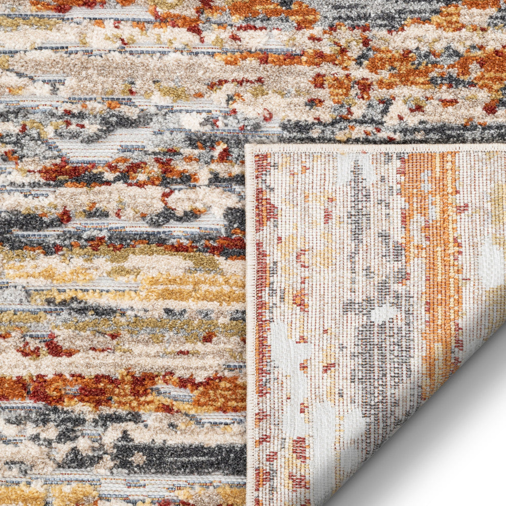 Twilight Modern Flatweave High-Low Area Rug, Multi, 2''3"x7''3"