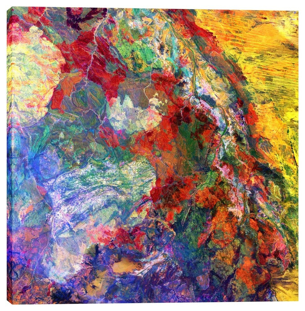 Epic Graffiti "Earth As Art: Melted Colors" Giclee Canvas Wall Art, 26"x26"