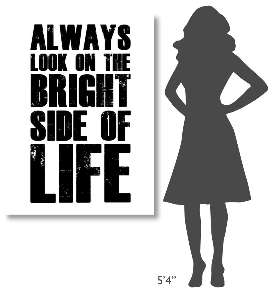 "Bright Side of Life Poster Poster White" Fine Art Print