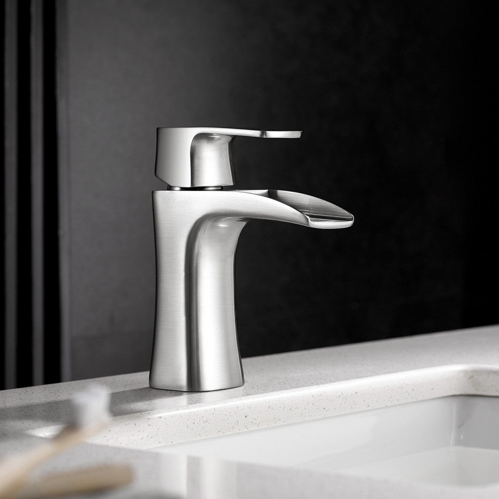 Alessandra Single-Lever Vessel Bathroom Faucet, Brushed Nickel