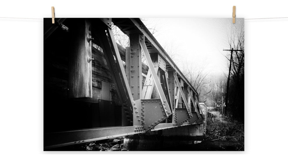 White Clay Creek Bridge Landscape Photo Unframed Wall Art Print, 11" X 14"