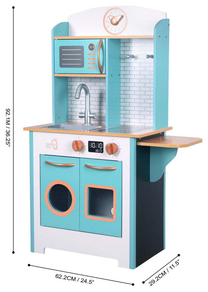 Little Chef Santos Retro Play Kitchen, Aqua