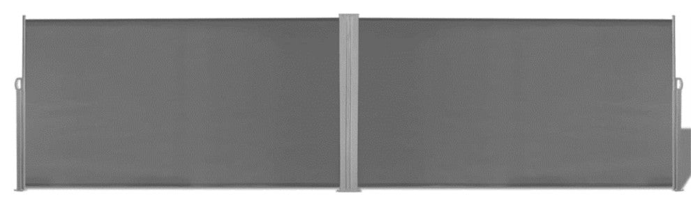 vidaXL Retractable Side Awning 63"x236" Gray