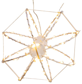 8" Warm White LED Foldable Metal Sphere