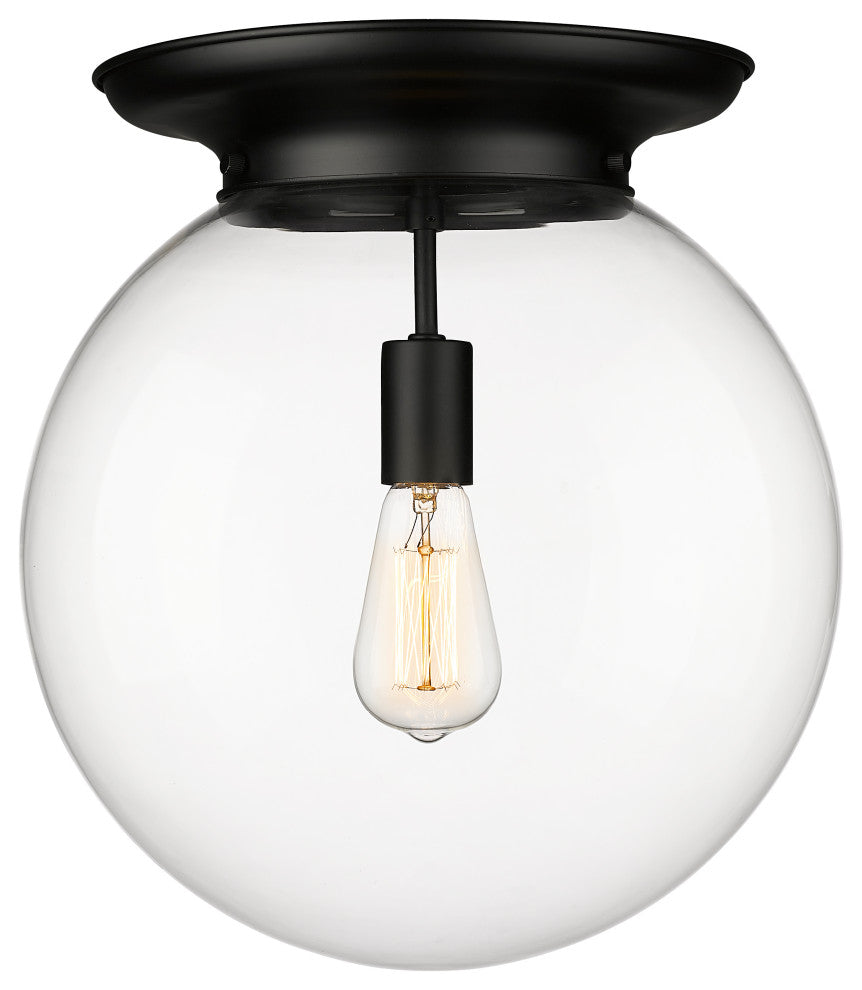 Innovations Beacon 1 14" Flush Mount Matte Black