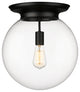 Innovations Beacon 1 14" Flush Mount Matte Black