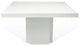 Dusk 59" Dining Table, High Gloss White