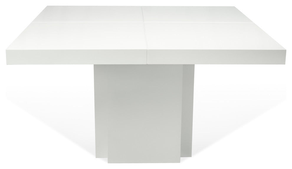 Dusk 59" Dining Table, High Gloss White