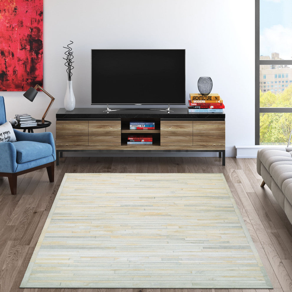 Couristan Chalet Plank Area Rug, Ivory, 3'6"x5'6"