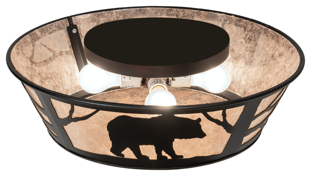 22 Wide Bear on the Loose Flushmount