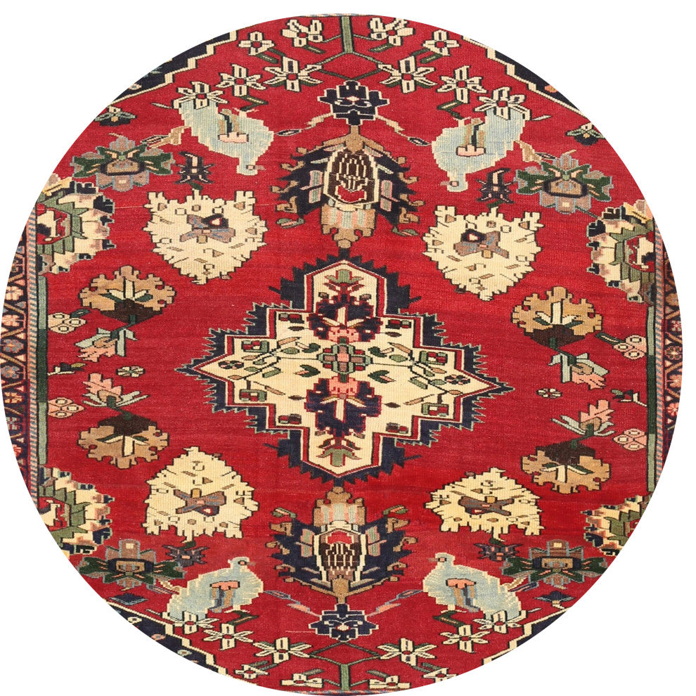 Ahgly Company Indoor Round Traditional Area Rugs, 4' Round