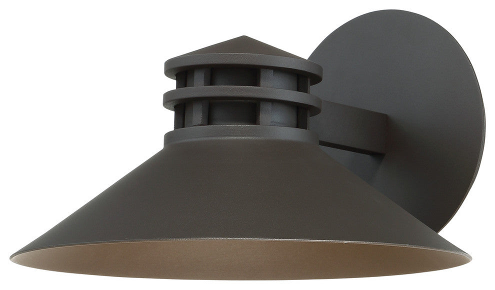 WAC Lighting Sodor 10" LED Outdoor Wall Light in Bronze